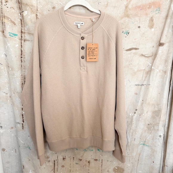 Toad & Co Bitterroot Long Sleeve Henley, Twine - Picture 2 of 4